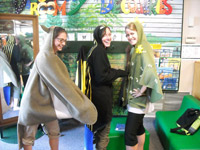 Left to right: Intern Samantha Dupre, CCC Coastal Zone  Program Coordinator, Megan Ihrig and Intern Jennifer van Overbeeke